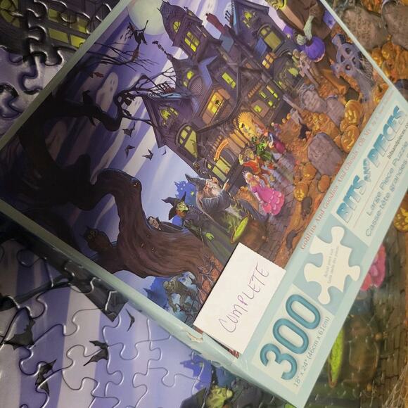 Bits And Pieces Goblins & Goodies & Ghouls Oh My Large Format 300 Pieces Puzzle - Picture 13 of 16